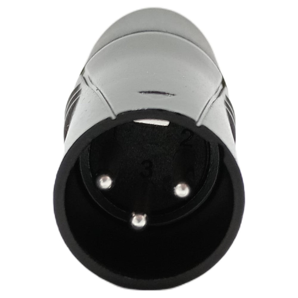 Enova XL23MB - XLR cable connector male 3-pin black housing and grey boot solder cups