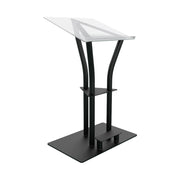 Global Truss DT-Ergo-Lectern-BLK Aluminum Lectern with Acrylic Top - Black