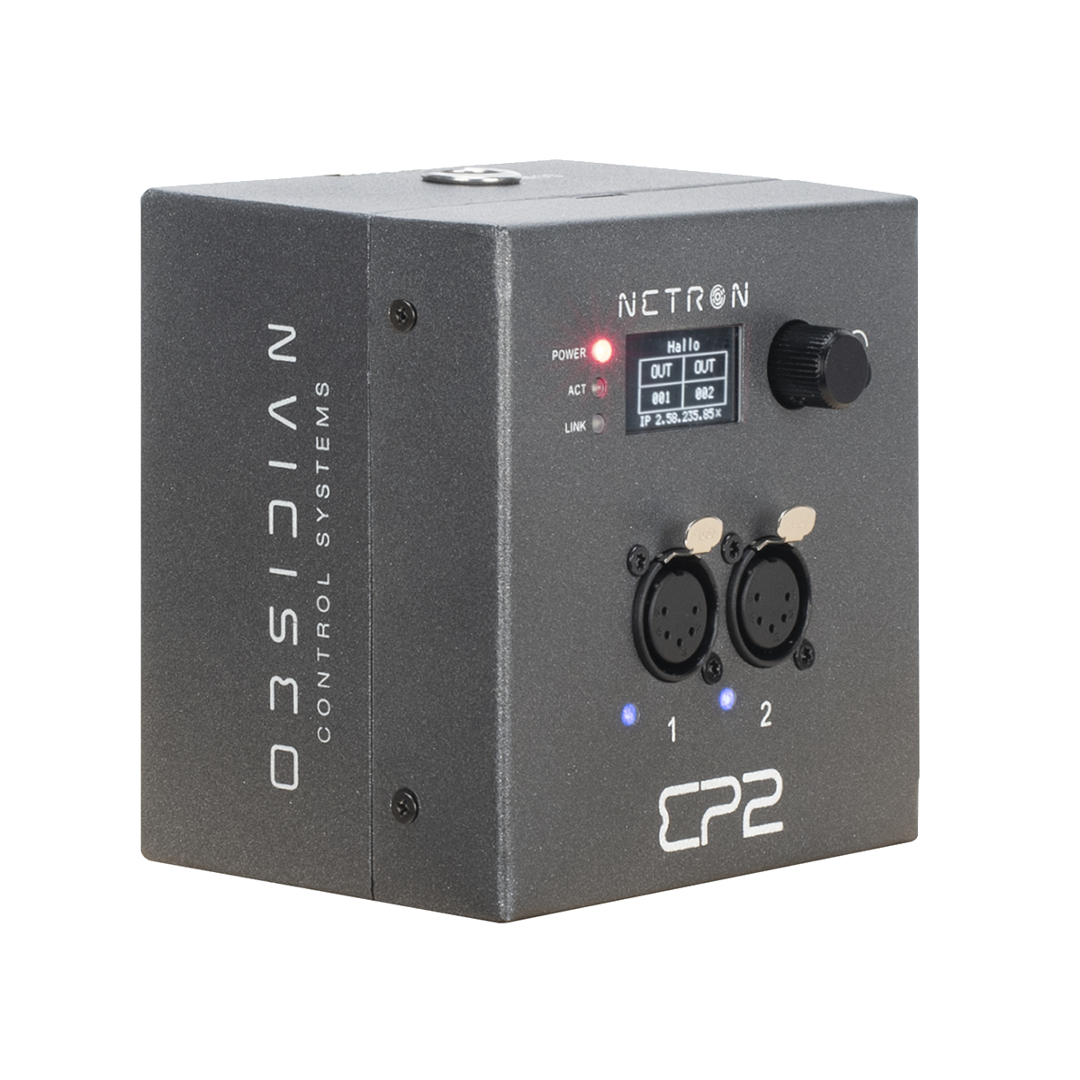 NRE034 - EP2 - 2-Universe XLR sACN/Art-Net Node, Wall