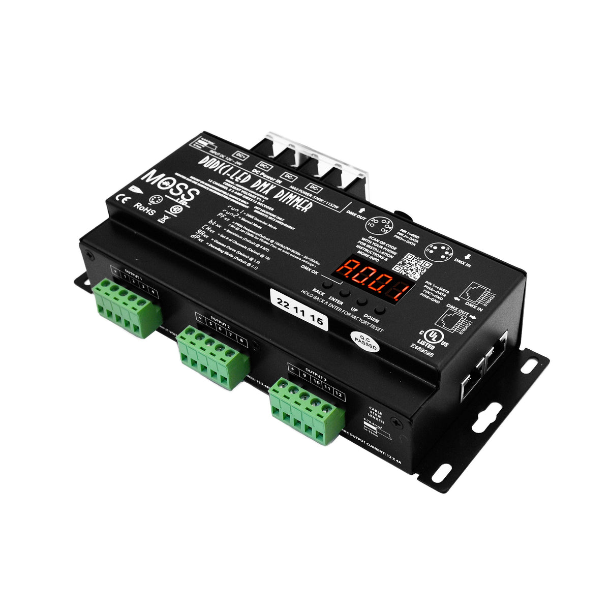 Dodici-LED DMX - 12 Channel Dimmer Constant Voltage