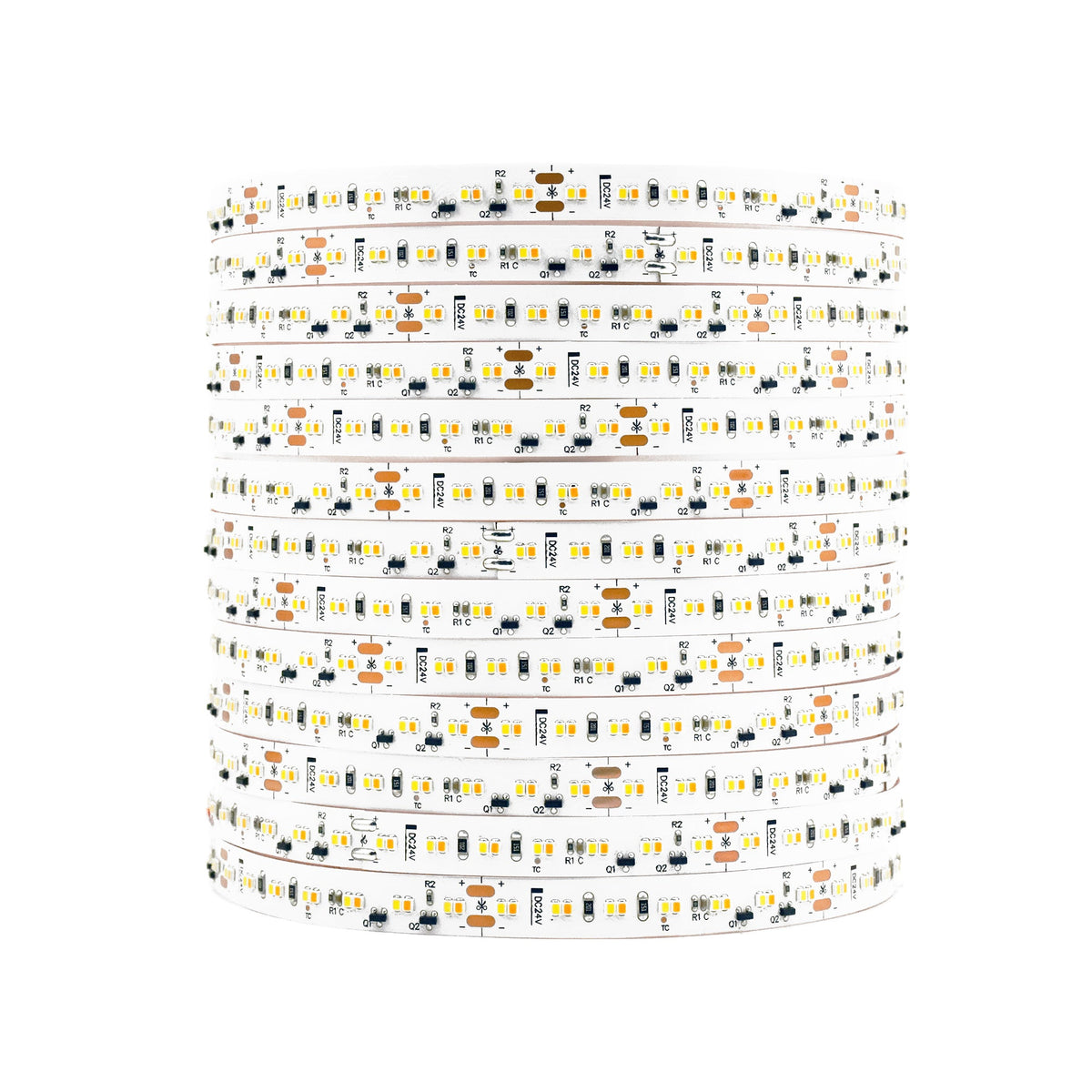 Dim-To-Warm (Auto-Dim) FlexLED Dynamic White 1800K - 2700K 24V 224 LED/meter Indoor Bare end wires