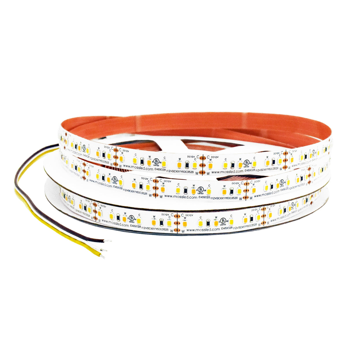 FlexLED Bi-Colour 2700K - 5600K 12V (CCT Adjustable) IP43 (Indoor) 120 LED/meter Bare end wires