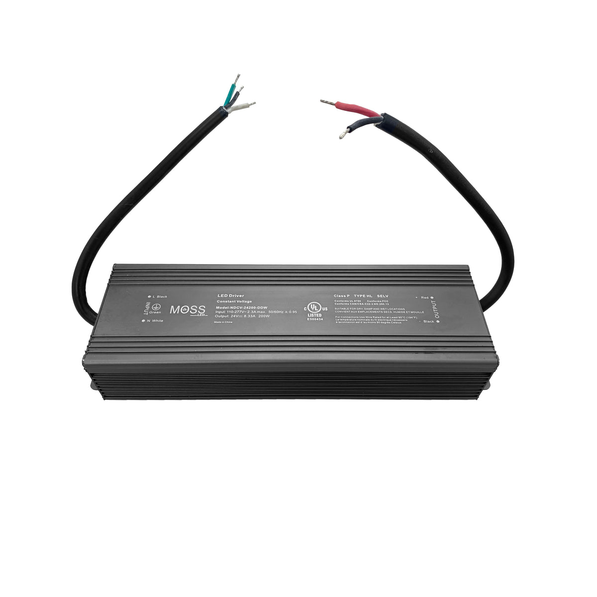 NDCV Fanless & Metal Housed Power Supply 24VDC 200 Watt