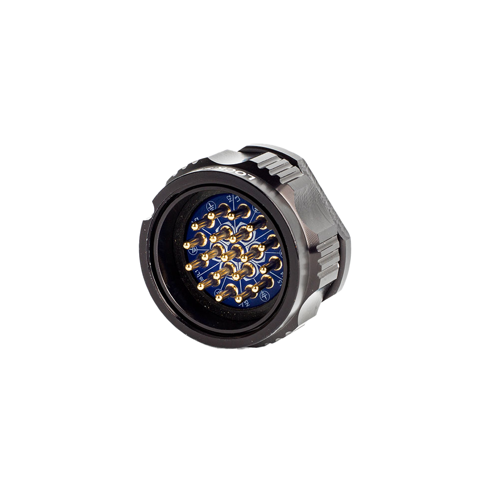 Phase 3 19-pin male panel mount connector