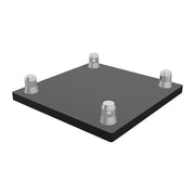 Global Truss SQ-4137 M12SS20T BLK Stainless Steel Base Plate for F34 Square Truss - Black