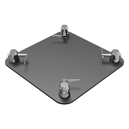 Global Truss SQ-4137 BLK/MTE 12 x 12 in Base Plate for F34 Square Truss - Matte Black