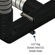 Ultratec 4.5 in Fog Curtain Joint, stainless steel