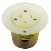 HBL5379C - Hubbell Flanged Receptacle, 20A 125V, 5-20R, Stainless Steel