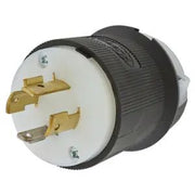 HBL2411 - Hubbell Twist-Lock Plug, 20A 125/250V, L14-20P, Black/White