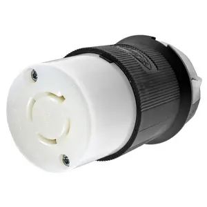 HBL2423 - Hubbell Twist-Lock Connector, 20A 3-Phase 250V, L15-20R, Black/White