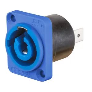 HBLPMIBL - Hubbell Insul-Lock, Panel Mount Inlet, Blue, 25