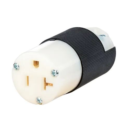 HBL5369CST - Hubbell Connector, 20A 125V, 5-20R, Spring Terminal, Black/White