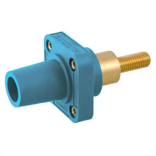 HBLFRSCEBL - Hubbell Single Pole, 300/400A Female Extended Stud Receptacle, Blue