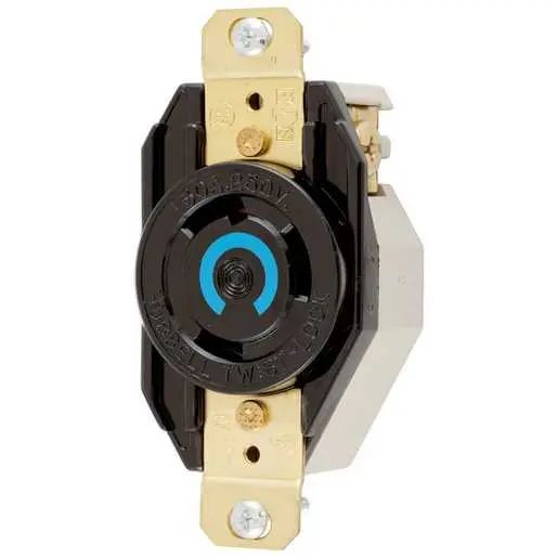 HBL2620 - Hubbell Twist-Lock Receptacle, 30A 250V, L6-30R, Black