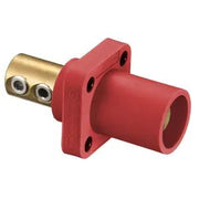 HBLMRR - Hubbell Single Pole, 300/400A Male Receptacle, Screw, Red
