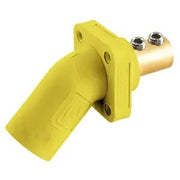 HBLMRAY - Hubbell Single Pole, 300/400A Angle Inlet, Screw, Yellow
