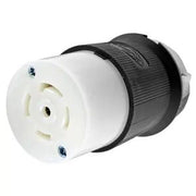 HBL2813FC - Hubbell Twist-Lock Connector, 30A 3-Phase 120/208V, L21-30R, Black/White, Flat Cable Mod