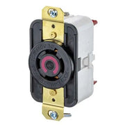 HBL2430ST - Hubbell Twist-Lock Receptacle, 20A 3-Phase 480V, L16-20R, Black, Spring Terminal
