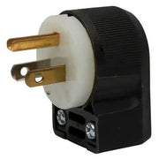 HBL5266CA - Hubbell Plug, Angle, 15A 125V, 5-15P, Black/White