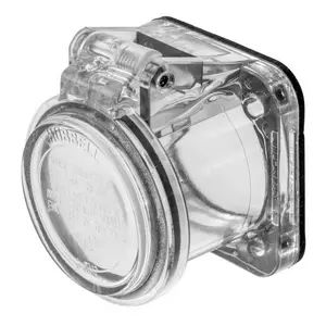 HBLNCC - Hubbell Single Pole, Non-Metallic Cover, Clear