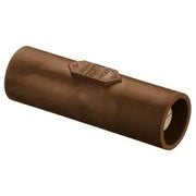 HBLDMBN - Hubbell Single Pole, Double Male Connector, Brown
