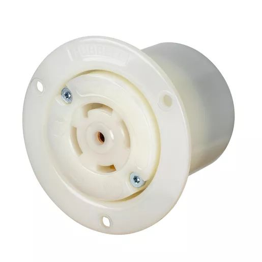 HBL2816ST - Hubbell Twist-Lock Flanged Receptacle, 30A 3P120/208V, L21-30R, Spring Terminal