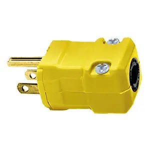 HBL5965VY - Hubbell Valise Plug, 15A 125V, 5-15P, Yellow