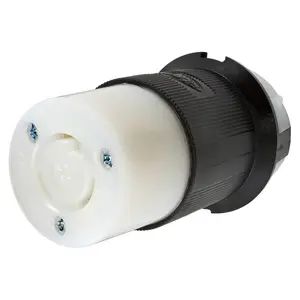 HBL2323 - Hubbell Twist-Lock Connector, 20A 250V, L6-20R, Black/White