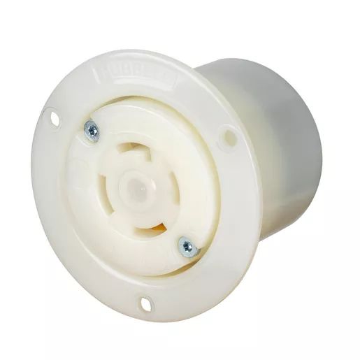 HBL2726ST - Hubbell Twist-Lock Flanged Receptacle, 30A 3-Phase 250V, L15-30R, Spring Terminal