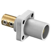HBLMRW - Hubbell Single Pole, 300/400A Male Receptacle, Screw, White