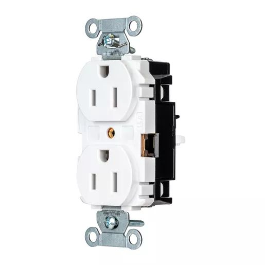 5252STW - Hubbell Edge, Pro Receptacle, Commercial, 15A 125V, White