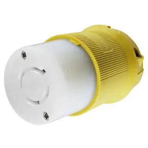HBL24CM23 - Hubbell Twist-Lock Connector, CM, 20A 3-Phase 250V, L15-20R, Yellow