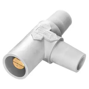 HBLTW - Hubbell Single Pole, Tapping Tee, Female-Female-Male, White
