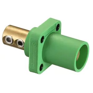 HBLMRGN - Hubbell Single Pole, 300/400A Male Receptacle, Screw, Green