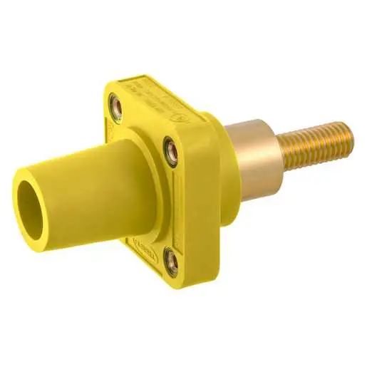HBLFRSCEY - Hubbell Single Pole, 300/400A Female Extended Stud Receptacle, Yellow