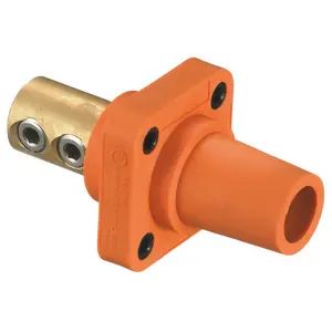 HBLFRO - Hubbell Single Pole, 300/400A Female Receptacle, Screw, Orange