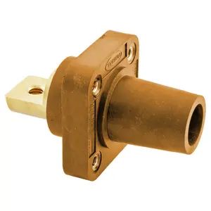 HBLFRBO - Hubbell Single Pole, 300/400A Female Bus Receptacle, Orange