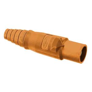 HBLMBO - Hubbell Single Pole, Replacement Body, Male Plug, Orange