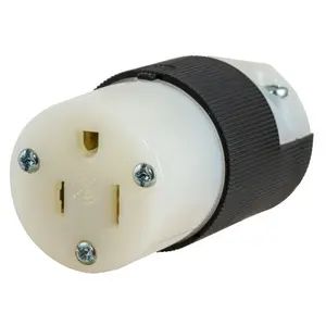 HBL5269C - Hubbell Connector, 15A 125V, 5-15R, Black/White