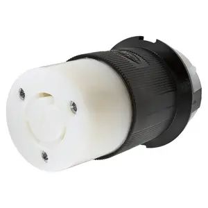 HBL2313 - Hubbell Twist-Lock Connector, 20A 125V, L5-20R, Black/White