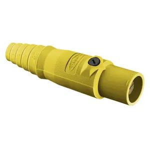 HBL300MY - Hubbell Single Pole, 300A Male Plug, Yellow