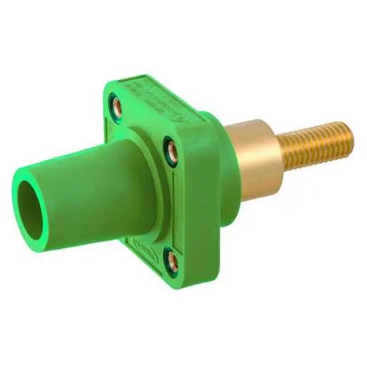 HBLFRSCEGN - Hubbell Single Pole, 300/400A Female Extended Stud Receptacle, Green