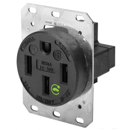 HBL9450A - Hubbell Receptacle, 3P4W, 50A 125/250V, 14-50R