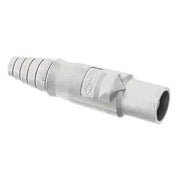 HBLMBW - Hubbell Single Pole, Replacement Body, Male Plug, White