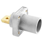 HBLMRBW - Hubbell Single Pole, 300/400A Male Bus Receptacle, White