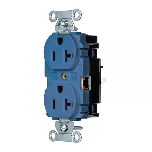 5352STBL - Hubbell Edge, Pro Receptacle, Commercial, 20A 125V, Blue
