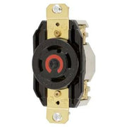 HBL2730 - Hubbell Twist-Lock Receptacle, 30A 3-Phase 480V, L16-30R, Black