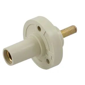 HBL15FRSW - Hubbell Single Pole Series 15 Receptacle, Stud, 150A, White