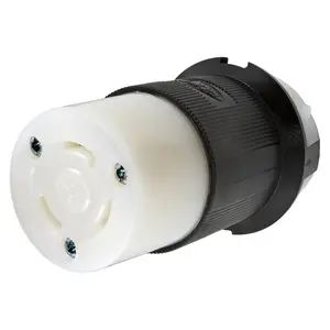 HBL2613 - Hubbell Twist-Lock Connector, 30A 125V, L5-30R, Black/White