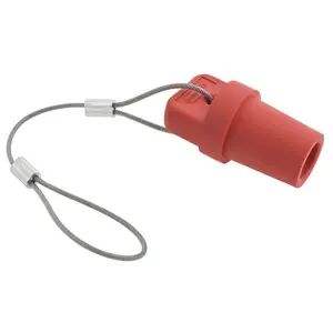 HBLMCAPR - Hubbell Single Pole, Male Cap, Red